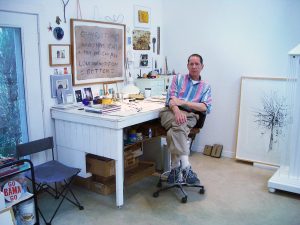 William Christenberry in his DC studio. Photo by William T. Dooley.