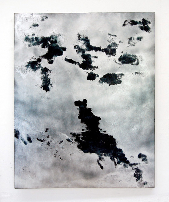 Sky Shineman, "Silver Sky (North)" exhibited at Lowe Mill, 2016
