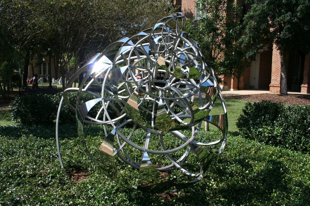Lindsay Jones Lindsey, Fibonacci Spiral, 2012, stainless steel