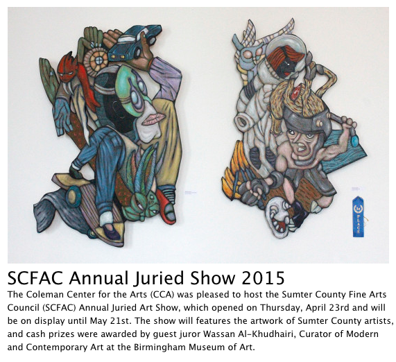 First Place "To the Lesser Power," Garland Farwell, Sumter County Fine Arts Council Juried winner 2015