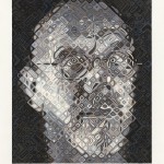Chuck Close, Self-Portrait, Woodcut, 2007, 47 color hand printed woodcut created in the Ukiyo-e tradition with 39 blocks on Shiramine paper, 37 x 30 inches, Edition of 60