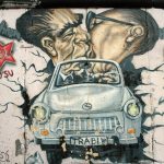 Photo by Jim Harrison III of artwork and graffiti on the Berlin Wall, 2006 ("Berlin Wall Series"). 