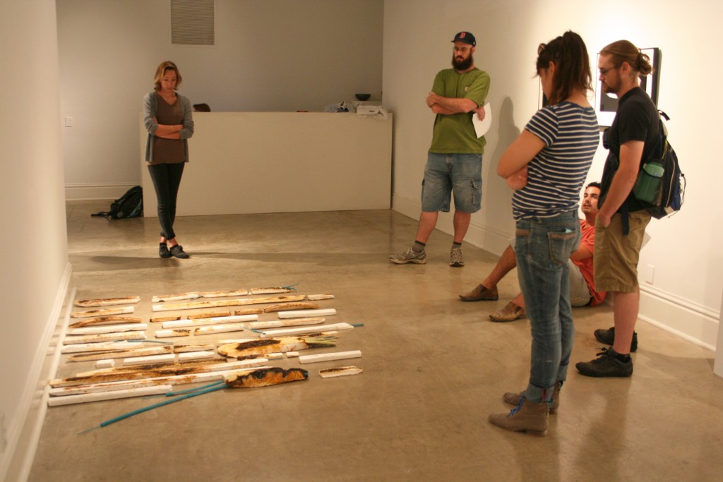 Class critique: Matt Mitros and students talk about Joani Inglett's sculpture, "Extant."