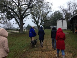 Dr. Rachel Stephens' ARH 477 class at The Moore/Webb/Holmes Plantation and out buildings (circa 1819), Folsom, Perry County, Alabama. The students toured several structures around Hale, Perry and Marengo counties in the Black Belt as part of their studies.