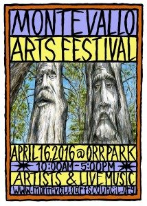 2016 MONTEVALLO ARTS Festival poster