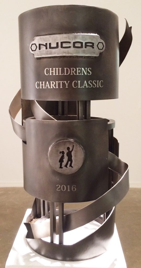 Sculpture by Brandt Deeds and Nick Jackson for Nucor Charity Auction 2016.
