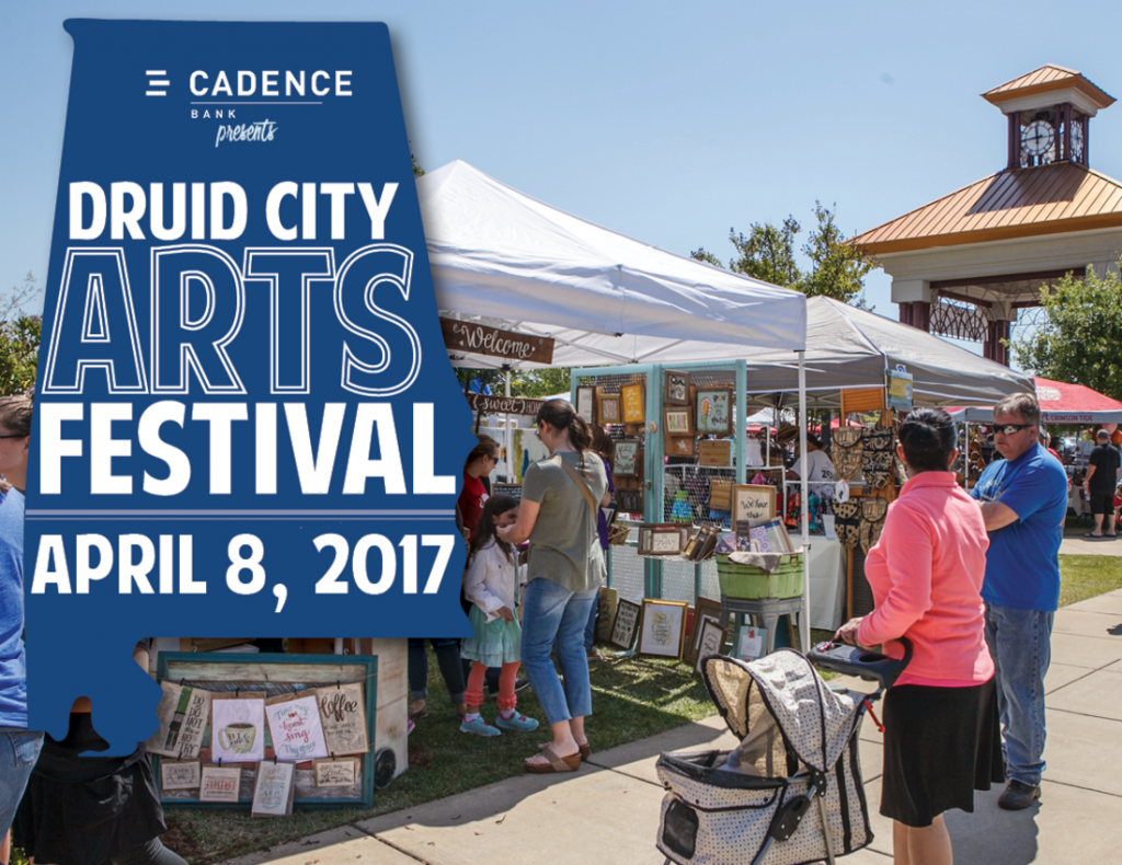 Druid City Arts Festival (DCAF) April 8, 2017