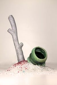 Sculpture by Meg Howton, "Waste"