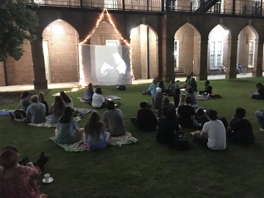 Screening on the Green on Woods Quad