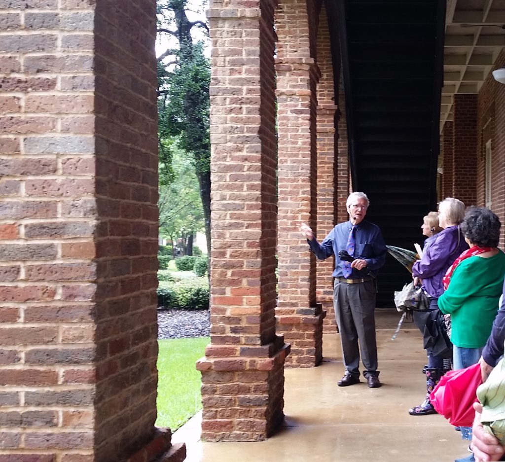 Dr. Mellown gives a tour of UA's historic architecture.