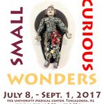 Poster for Small Curious Wonders exhibition