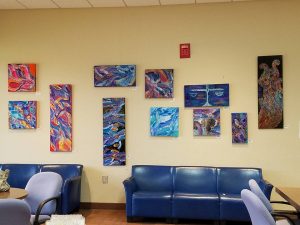 Paintings by Sydney Gruber, Tuscaloosa Juvenile Court Lobby, 2017