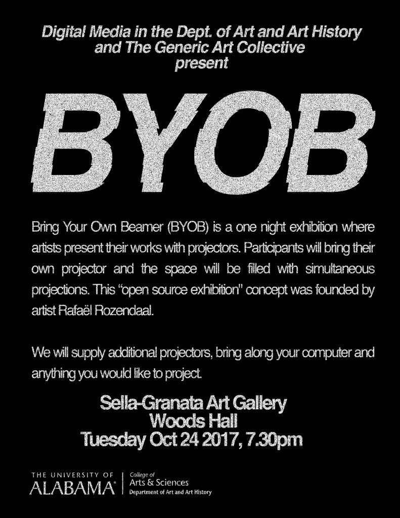 Poster for "Bring Your Own Beamer (BYOB)"