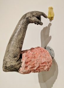 Amy Smoot, "Touch," ceramics, 14.5 x 6 x 12 inches, 2017