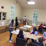 Crimson Clay members teach attendees how to make ceramic bowls ahead of the 2018 Empty Bowls project at Grace Presbyterian Church in Tuscaloosa, before the event.