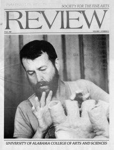 Frank Fleming on the cover of the Society of Fine Arts Review, Fall 1985