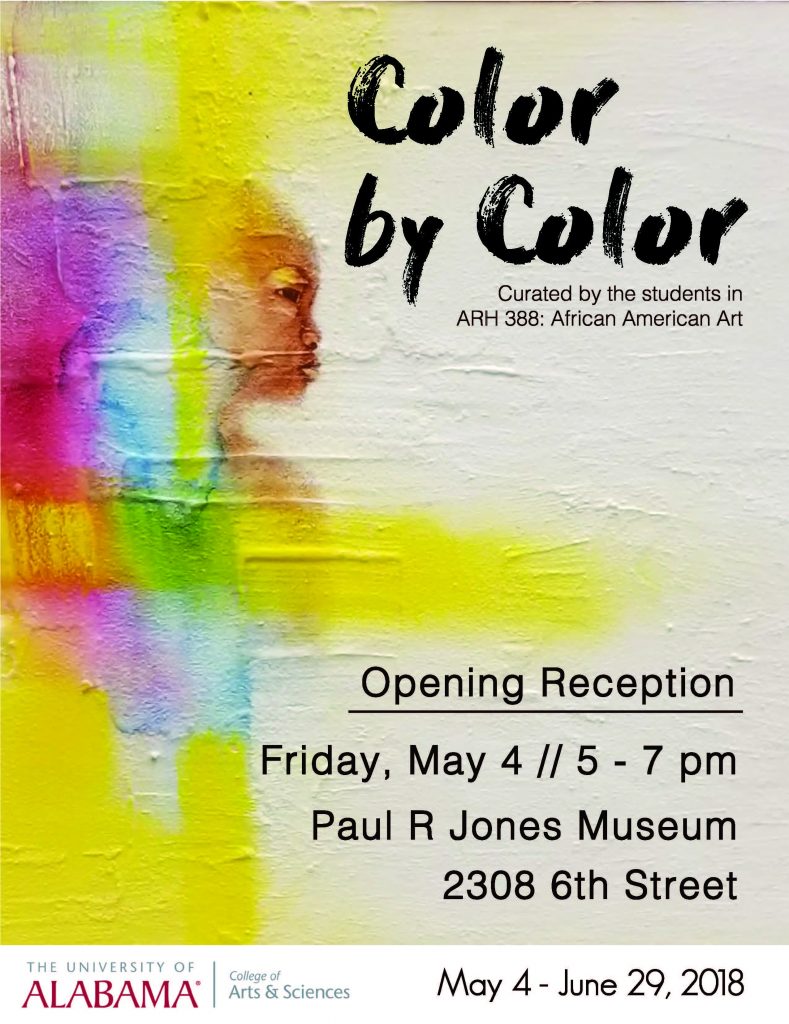 Color By Color Poster, Paul R. Jones Museum, May 2018