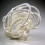 Katie Adams, "Brain," versatile plastic, 10 x 10 x 12 inches. Image courtesy of the artist.