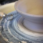 bowl on pottery wheel