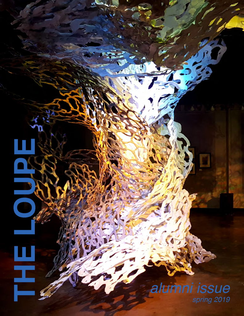 the front cover of the spring 2019 issue of the Loupe