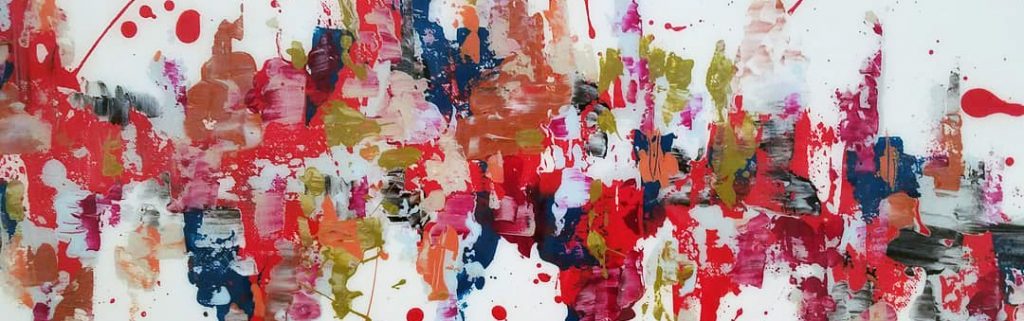 Detail of an abstract painting.