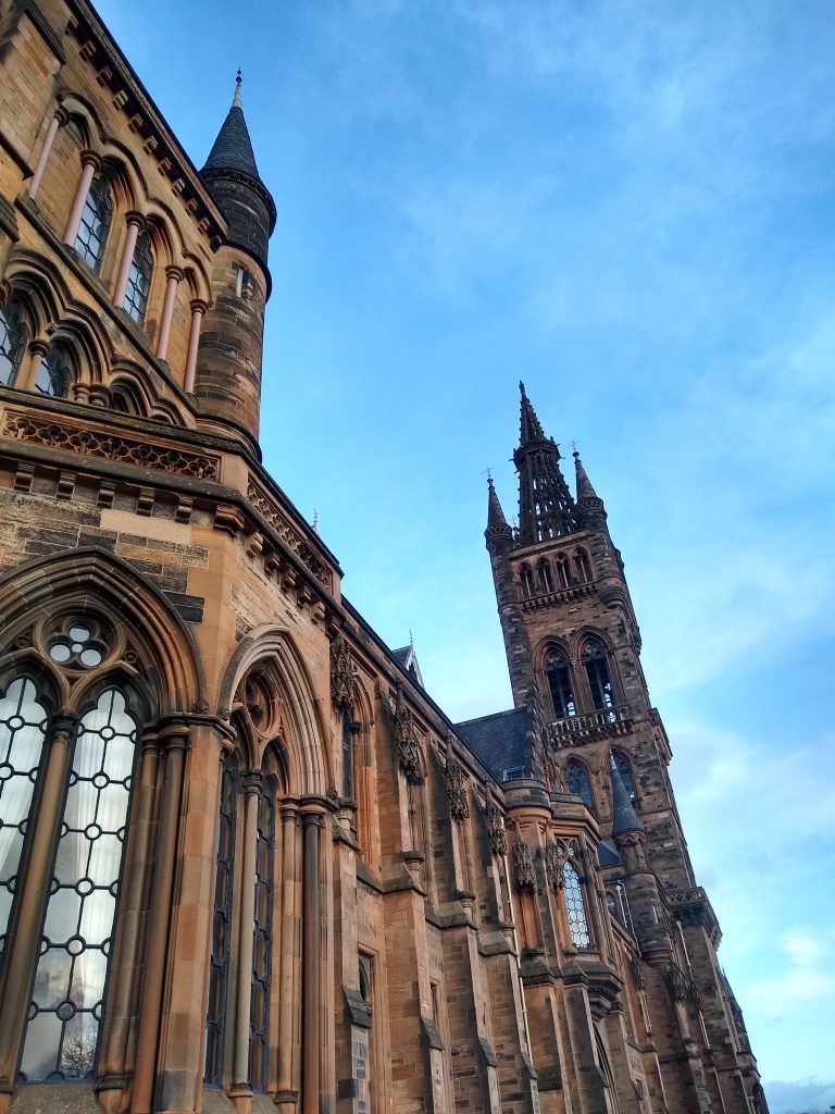 Gothic spires of Glasgow, Scotland