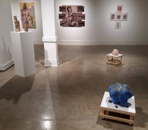installation photo of an exhibition in a gallery