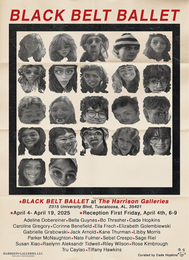 Poster for Black Belt Ballet, a UA student exhibition